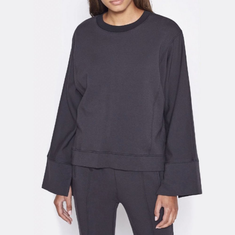 Black Sweatshirt Long Sleeves - JOIE Ashton